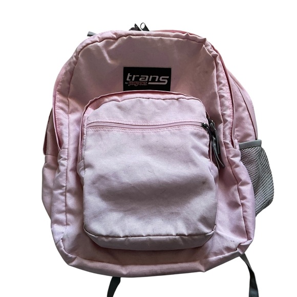 Pink trans by JanSport backpack large with laptop sleeve - Picture 1 of 8